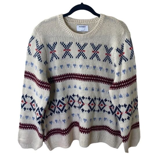 Old Navy Crewneck Sweater Sz L - Picture 1 of 9